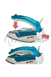 Утюг DELTA DL-430Т белый с синим