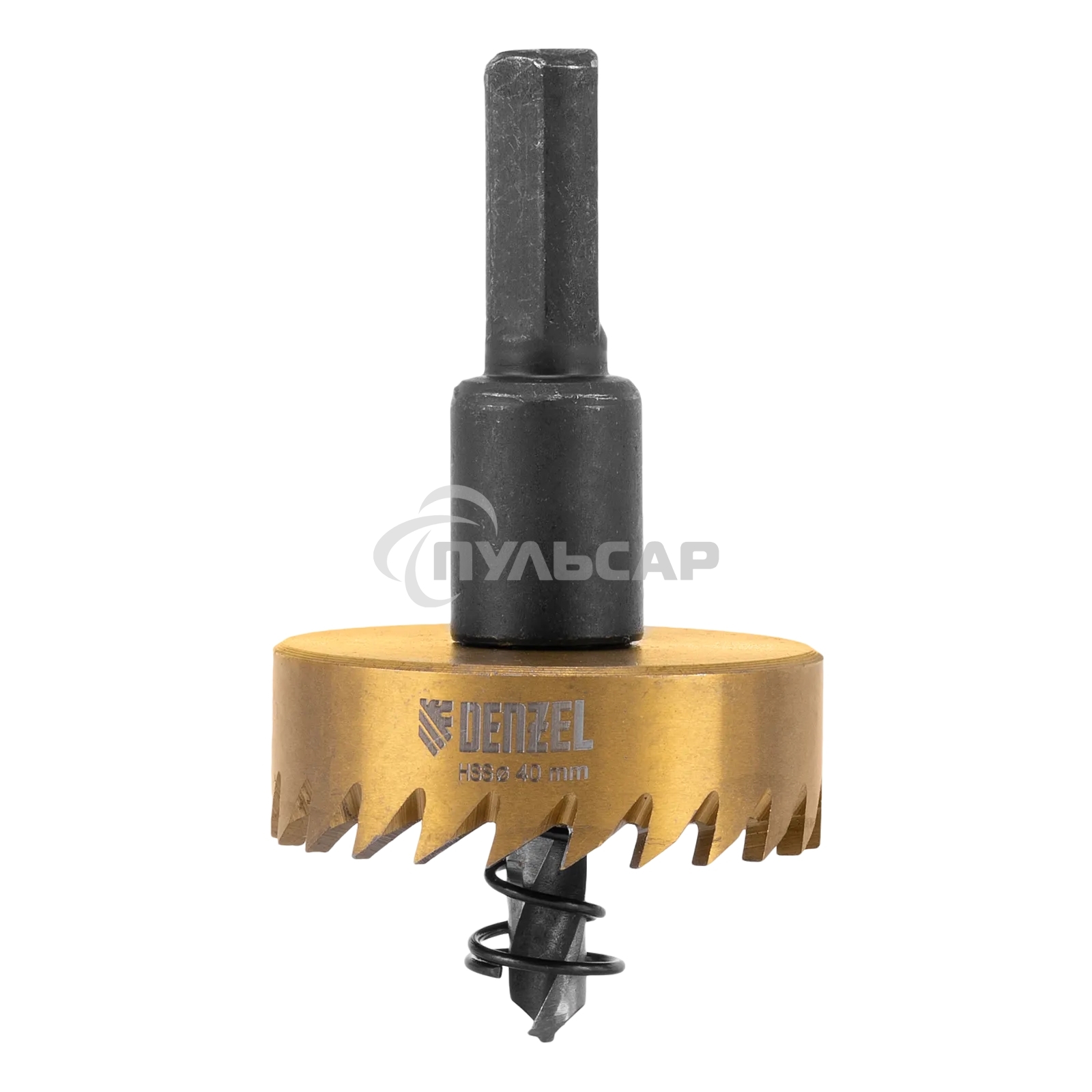 Коронка по металлу Denzel HSS, 40 мм, нитридтитановое покрытие
