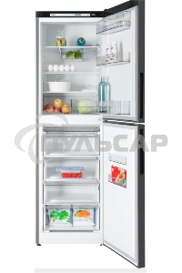 Холодильник Atlant ХМ-4623-151 черный металлик двухкамерный 182/159л морозилка снизу