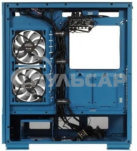 Компьютерный корпус Montech SKY TWO MOROCCO голубой без БП ATX 4x120мм 2xUSB3.0 1xUSB3.1 audio bott PSU