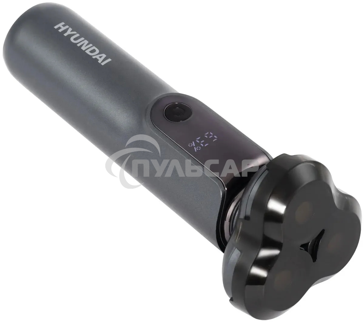 Электробритва роторная Hyundai H-SH8080 реж.эл.:3 питан.:аккум. серебристый