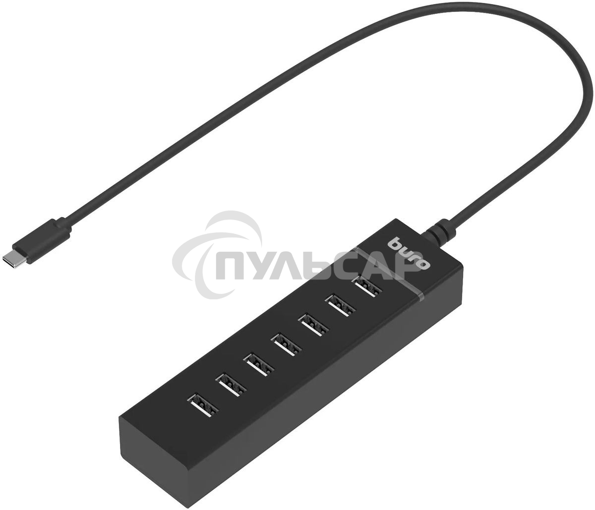 Разветвитель USB-C Buro BPH-C-P107 7порт. черный