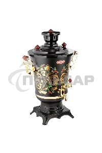 Самовар Centek CT-0093 черный/хохлома