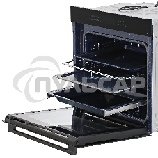 Электрический духовой шкаф Samsung NV7B4225ZAK/WT 59.5 x 59.6 x 57 см, Dual Cook, Каталитическая очистка, 2 стекла, Гриль, Конвекция, Сенсорное управление, LED дисплей, Air Sous Vide, Wi-Fi SmartThings, 76 л, черное стекло