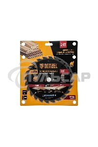 Пильный диск по дереву Denzel ф216 х 20 мм, 24 зубьев 733507