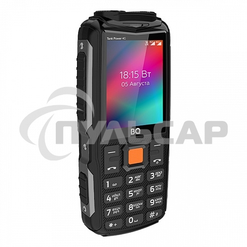 Мобильный телефон BQ 2410L Tank Power 4G черный/метал
