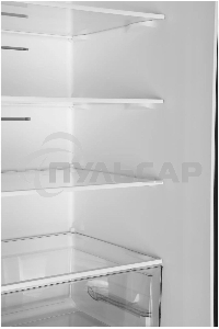 Холодильник Hyundai CC50073F черный, двухкамерный, 273/142л, морозилка снизу