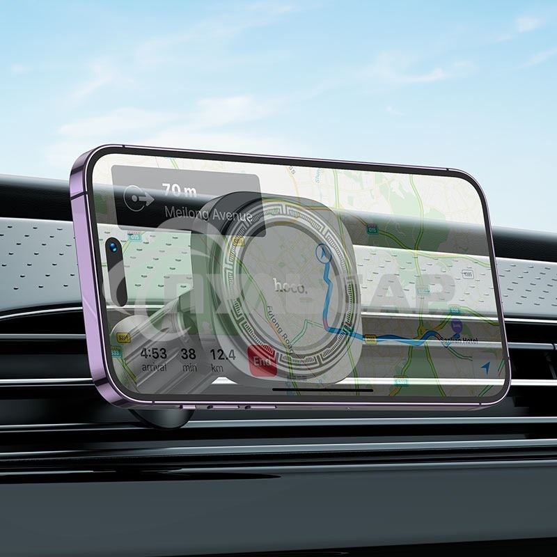 Автомобильный держатель HOCO H28 Rainbow магнитный на воздуховод черный