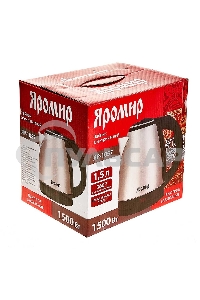 Чайник электрический ЯРОМИР ЯР-1057 нерж.: 1500 Вт, 1,5 л (12)