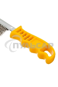 Щетка металлическая Denzel с пластмассовой ручкой, нержавеющая проволока