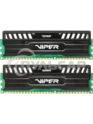 Оперативная память Patriot Viper 3, DDR3, 8Gb (2x4 Gb), 1600 MHz, CL9, DIMM, радиатор, черный
