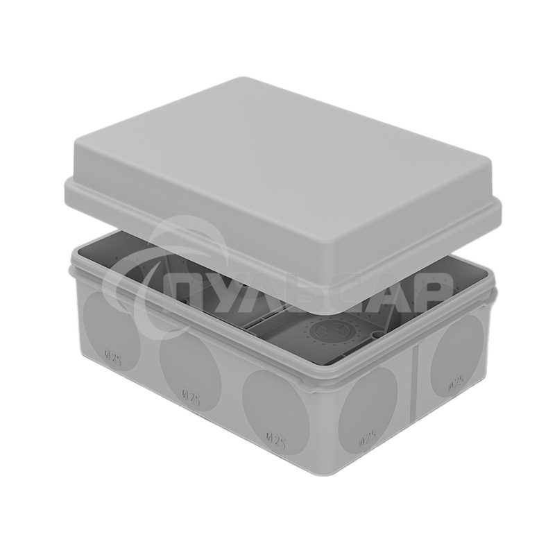 Коробка распаячная Rexant для прямого монтажа ОУ, HF, 150х110х70мм, IP67 (мембранные вводы)