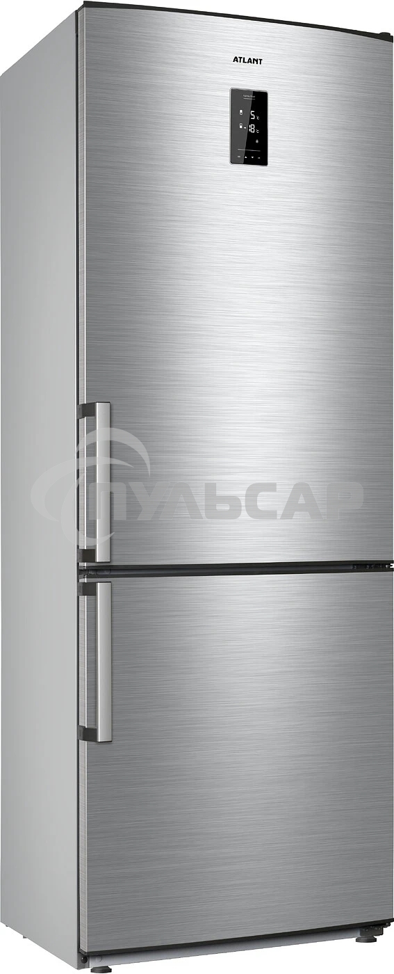 Холодильник Atlant ХМ-4524-040-ND нержавеющая сталь двухкамерный 271/100л морозилка снизу, No Frost