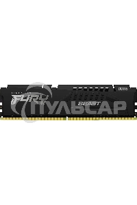 Оперативная память Kingston Fury Beast, DDR5, 16Gb (1x16Gb), 6800MHz, CL34, DIMM, с радиатором, черный
