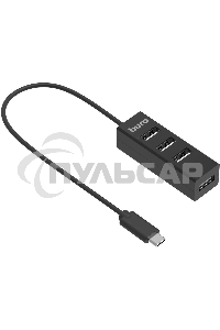 Разветвитель USB-C Buro BPH-C-1906 4порт. черный