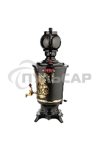 Самовар Centek CT-0093 черный/хохлома