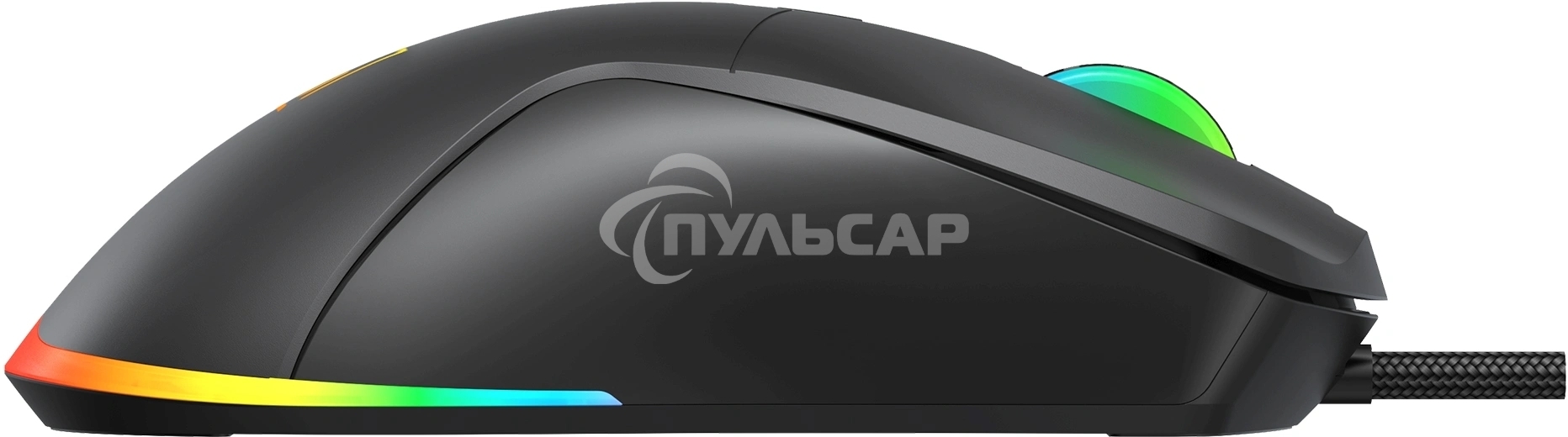 Мышь проводная Oklick 750G черный, 7200 dpi, USB, кнопки - 5