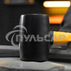 Киянка резиновая Denzel 450 г, черная, фибергласовая рукоятка c TPR покрытием