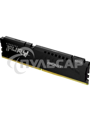 Оперативная память Kingston Fury Beast, DDR5, 16Gb (1x16Gb), 6800MHz, CL34, DIMM, с радиатором, черный