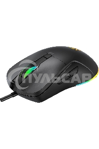 Мышь проводная Oklick 750G черный, 7200 dpi, USB, кнопки - 5