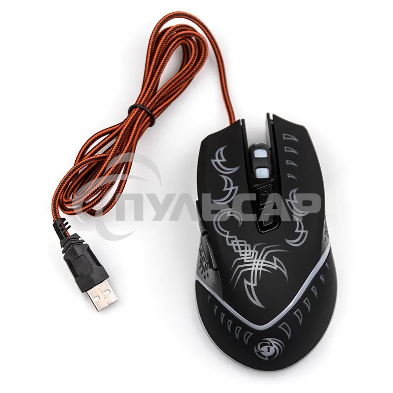 Мышь проводная Dialog Gan-Kata MGK-20U черный, 2400 dpi, USB, кнопки - 7