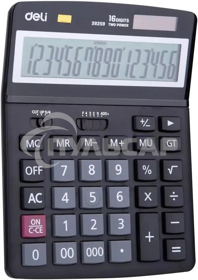 Калькулятор настольный Deli E39259 черный 16-разр.