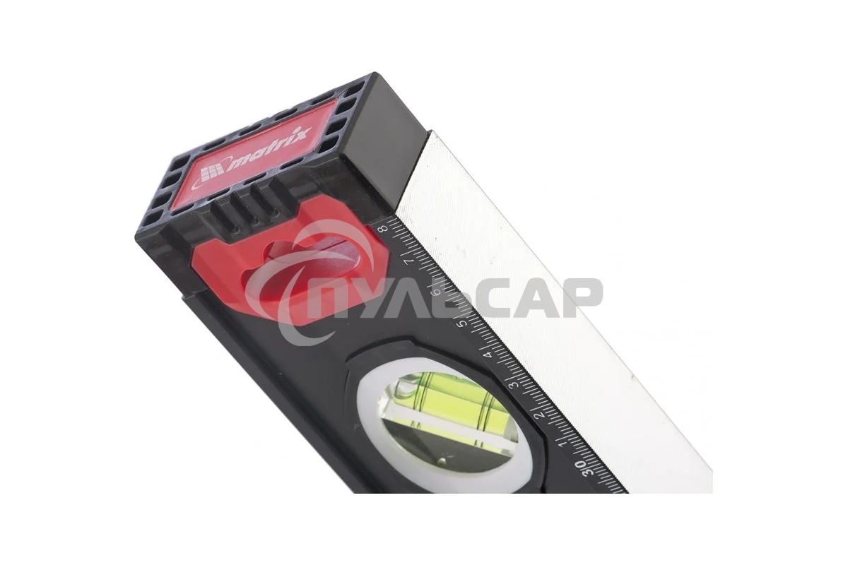 Уровень Matrix алюминиевый усиленный фрезерованный 3 глазка 2 компонентные рукоятки 1000мм