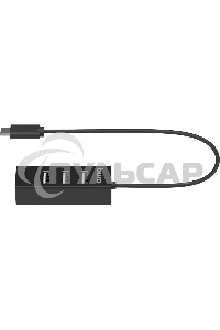 Разветвитель USB-C Buro BPH-C-1906 4порт. черный