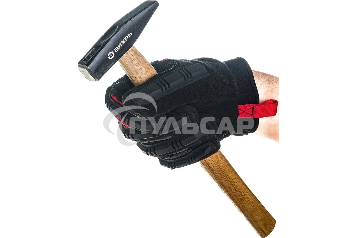 Молоток ВИХРЬ 200гр. Квадратный боек, деревянная ручка