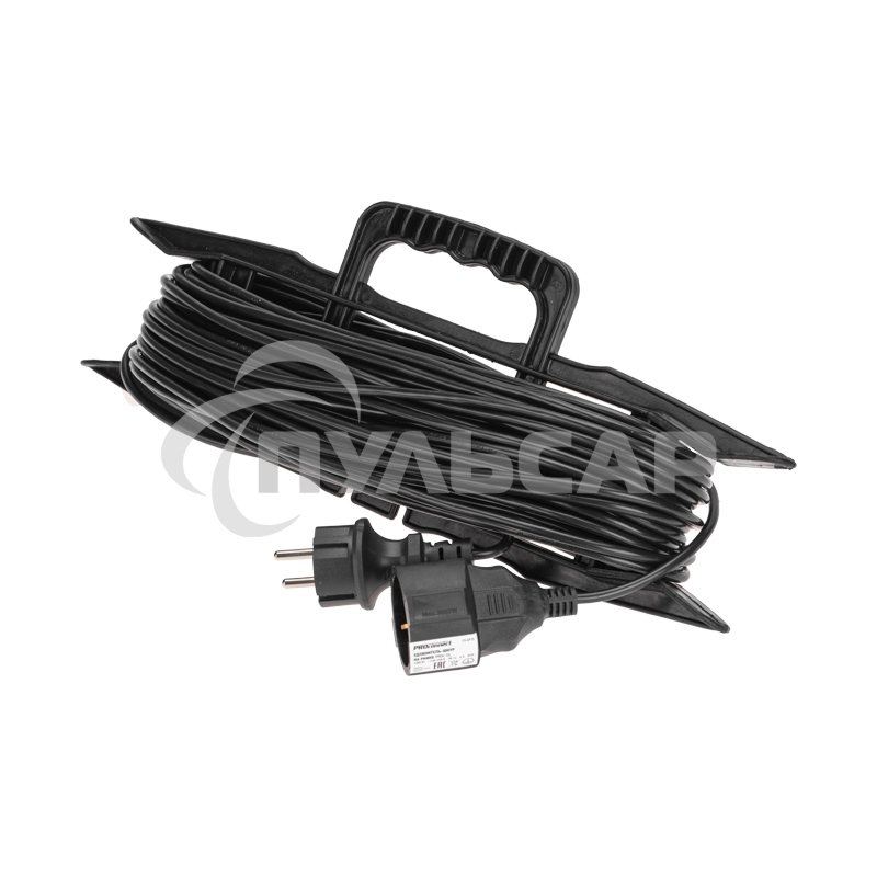 Удлинитель-шнур PROconnect на рамке ПВС 3х0,75мм², 30м, с/з, 6А, 1300Вт, IP20, черный