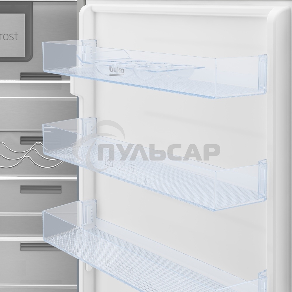Встраиваемый холодильник Beko BCNA275E3S (7523020054) белый двухкамерный 185/69 л морозилка снизу, No Frost