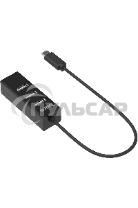 Разветвитель USB-C Buro BPH-C-1906 4порт. черный