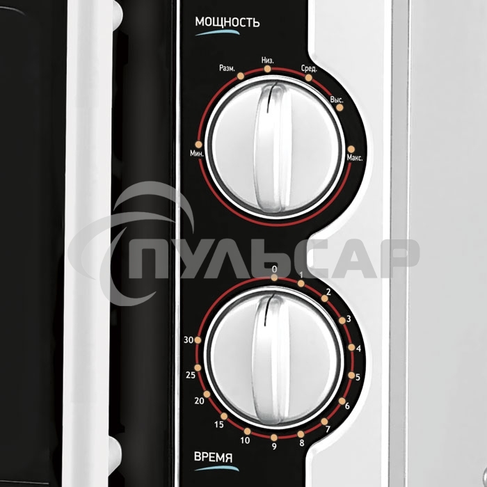 Микроволновая печь BBK 20MWS-712M/WB белый, 20 л, 700 Вт, переключатели - поворотный механизм