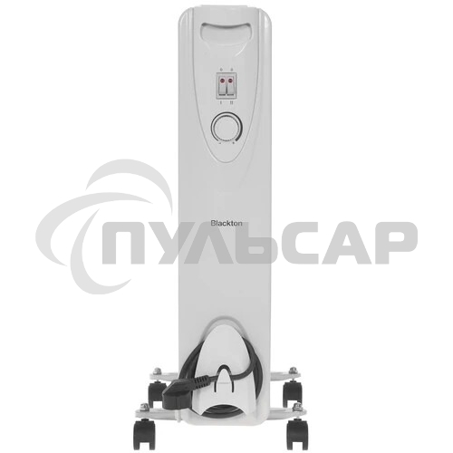 Обогреватель масляный Blackton Bt OH1111 (9 секций), белый, 2000 Вт, 20 м2, механический термостат