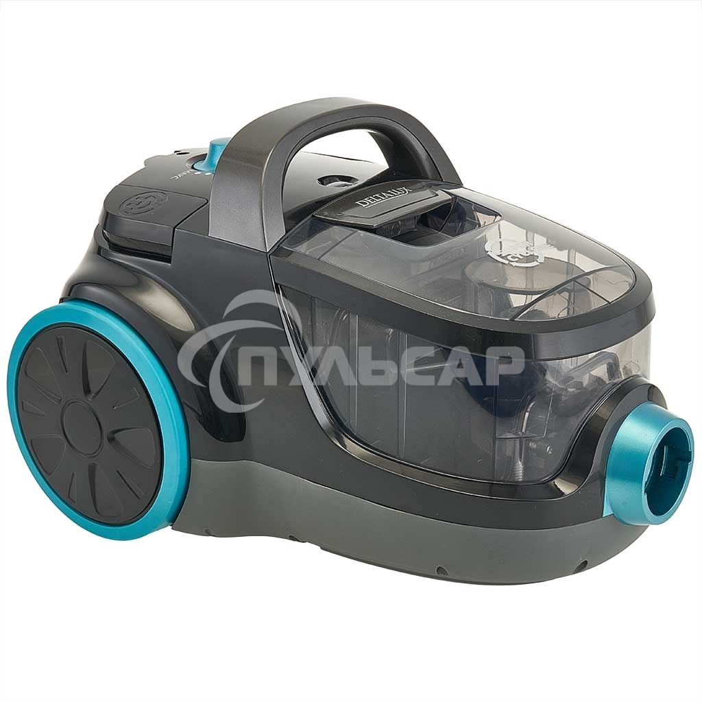 Пылесос DELTA LUX DL-0836 черный с бирюзовым