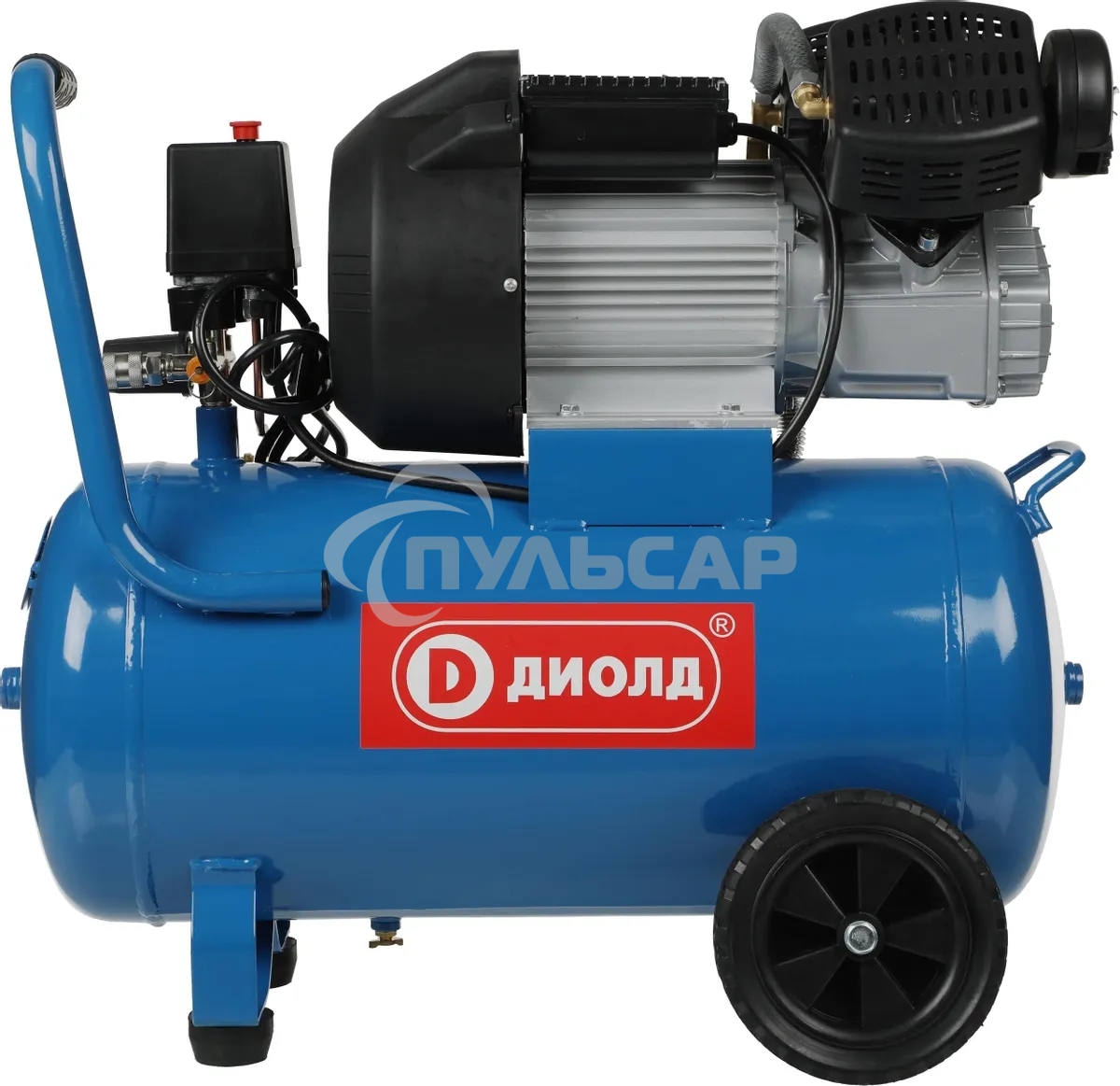 Компрессор поршневой Диолд КМП-2300/50 масляный 369л/мин 50л 2300Вт синий