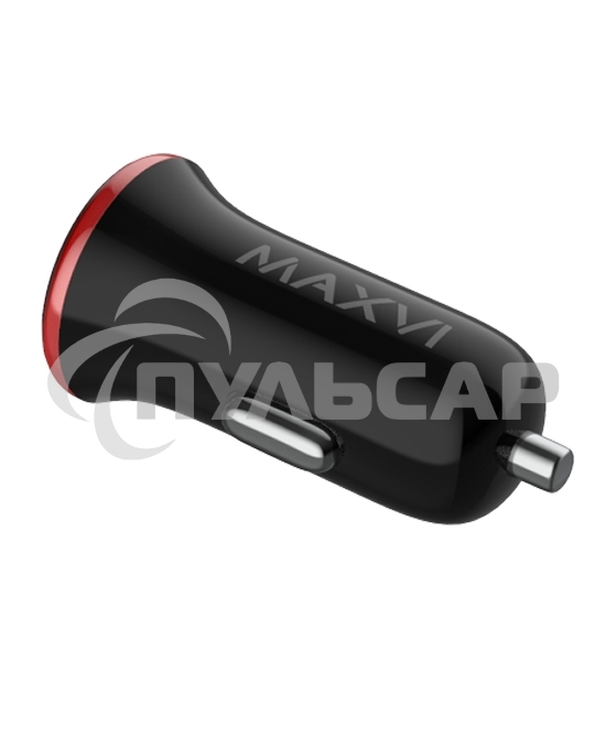 Автомобильное зарядное устройство Maxvi CCM-101BR USB 1А черно-красный