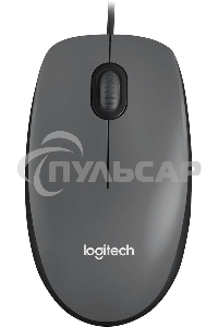 Мышь проводная Logitech M90 черный/серый, 1000 dpi, USB, кнопки - 3