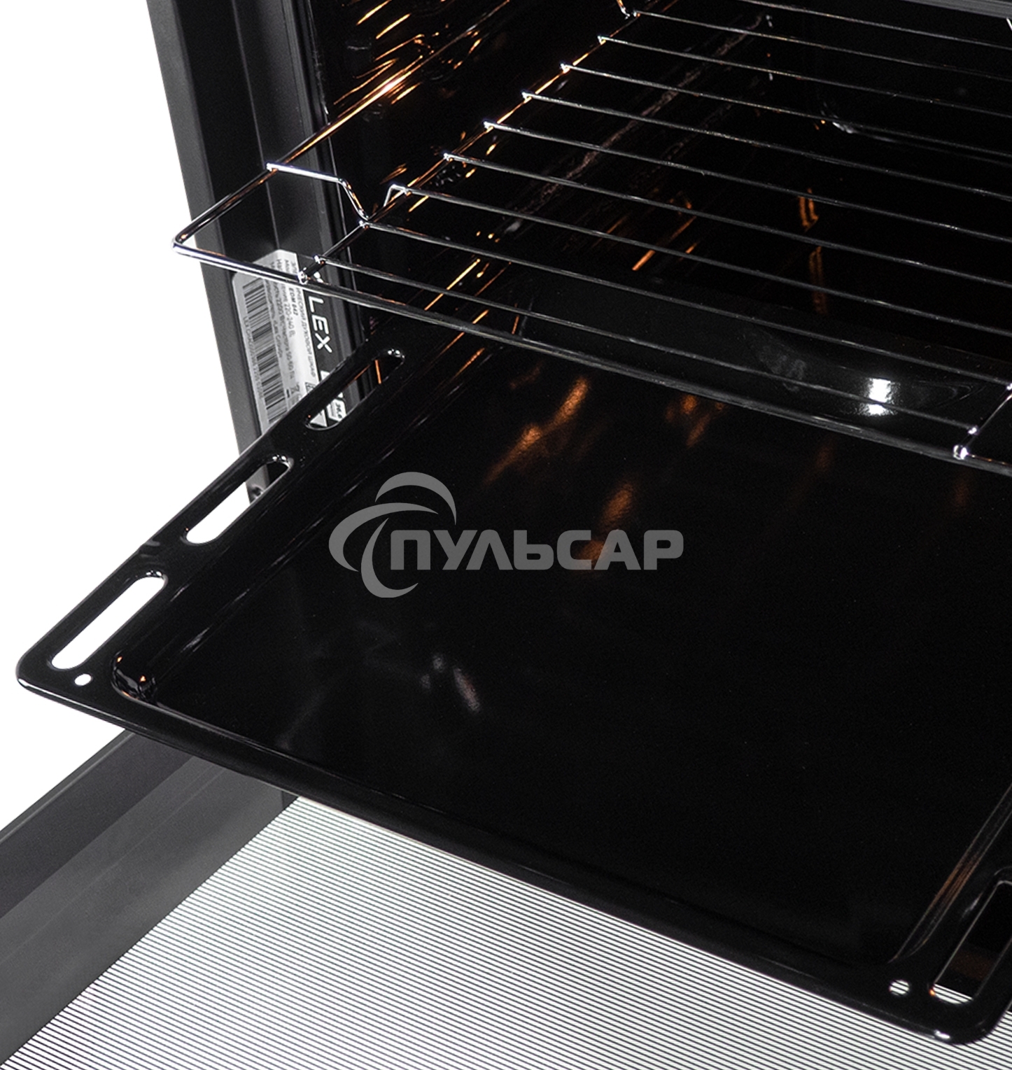 Духовой шкаф электрический встраиваемый LEX EDM 042 IX нержавеющая сталь/черный