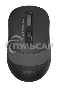 Мышь беспроводная A4Tech Fstyler FG10 черный/серый, 2000 dpi, радиоканал, USB, кнопки - 4