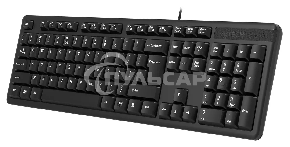 Клавиатура проводная A4Tech KR-3, USB, черный