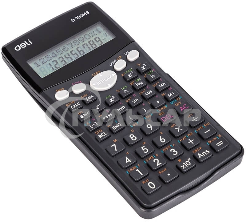 Калькулятор научный Deli ED-100MS черный 12-разр.