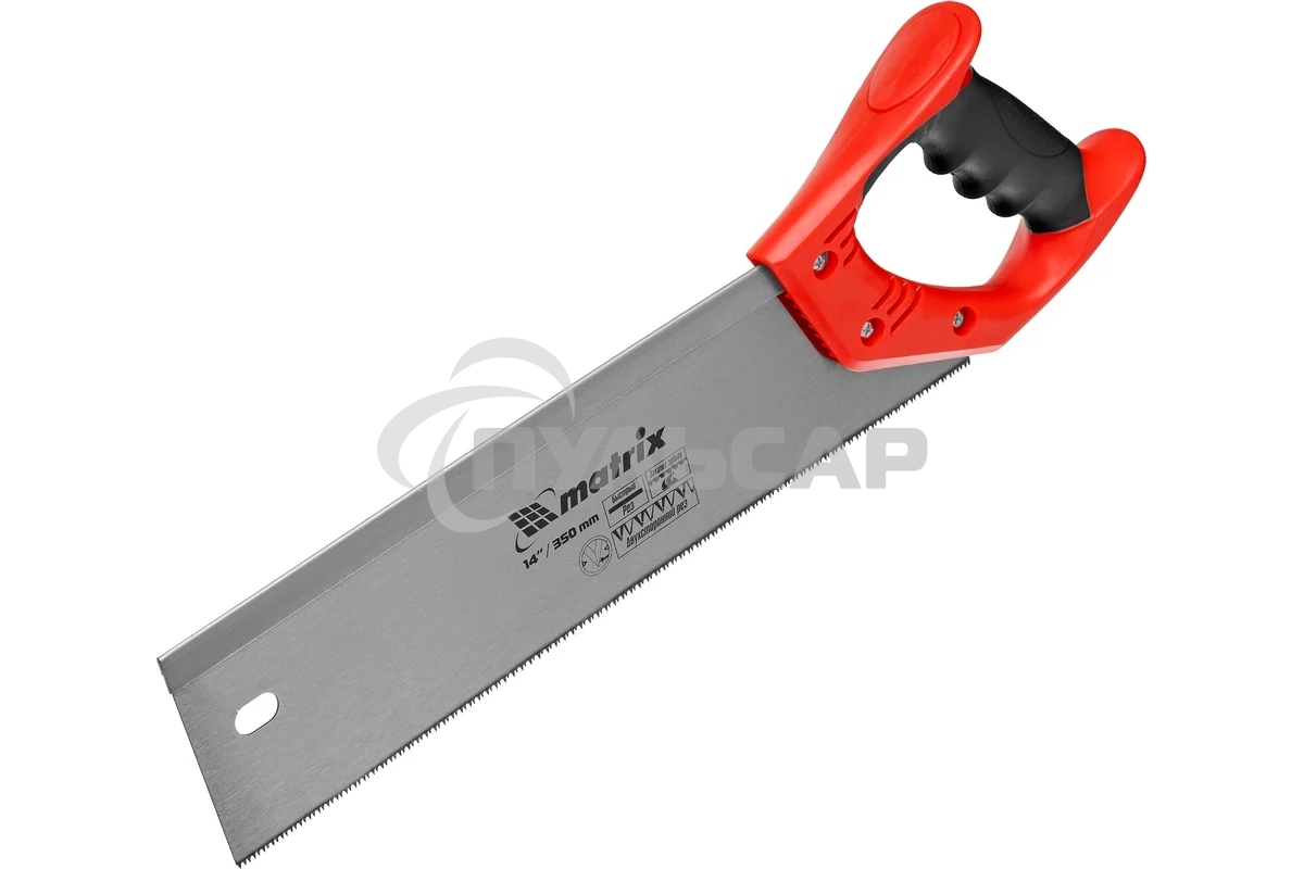 Пила Matrix по дереву обушковая для стусла, 350 мм, двухкомпонентная рукоятка