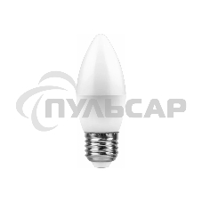 Лампа светодиодная Feron LB-97 7W 230V E27 2700K свеча