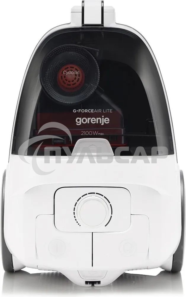 Пылесос Gorenje VC2101GALWCY (731886) белый, 300/2100 Вт, уборка сухая, пылесборник контейнер, 3.3 л