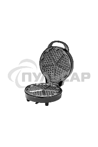 Вафельница Galaxy Line GL 2987, черный с серебристым, с несъемными пластинами, 1200 Вт