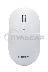 Комплект беспроводной клавиатура+мышь Gembird KBS-6000-W, 104кл+4кн, 12Fn, 800-1600 DPI, радиоканал, белый