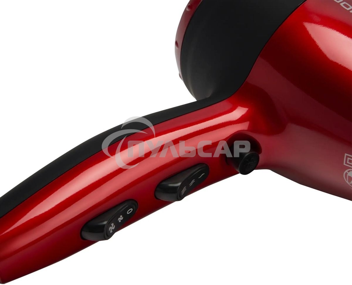 Фен Polaris PHD 2077i 2000Вт красный/черный