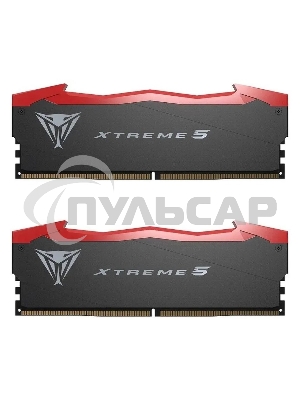 Оперативная память Patriot Viper Xtreme 5, DDR5, 32Gb (2x16Gb), 7600MHz, CL36, DIMM, с радиаторами, черный