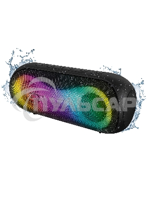 Портативная акустика Sven PS-165, черный (16 Вт, Waterproof (IPx6), TWS, Bluetooth, microSD, 3000мА*ч)